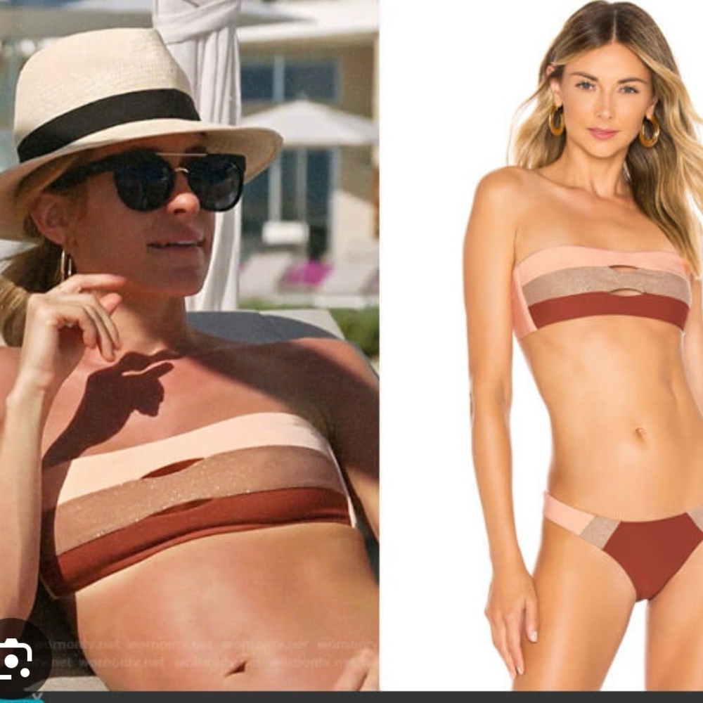 Women's Multi-Color Bandeau Bikini
